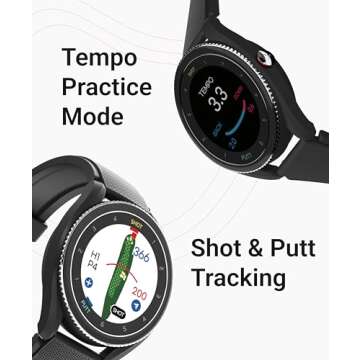 Voice Caddie T9 Golf GPS Watch with Swing Analyzer and Touchscreen