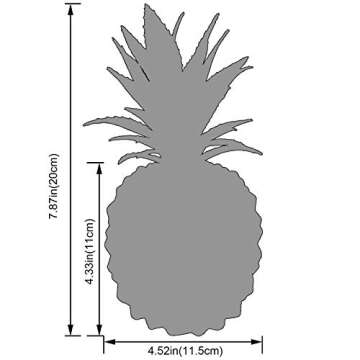 BLASCOOL Artificial Succulent Potted Pineapple Decor - Fake Pineapple Home Office Kitchen Table Deco...