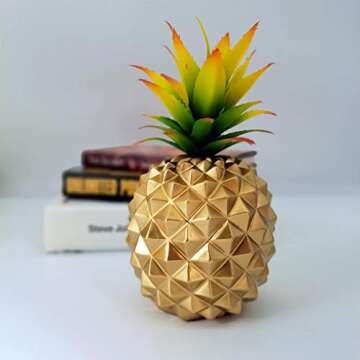 BLASCOOL Artificial Succulent Pineapple Decor for Home
