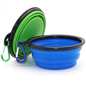 Comsun Collapsible Dog Bowl Set for Easy Travel
