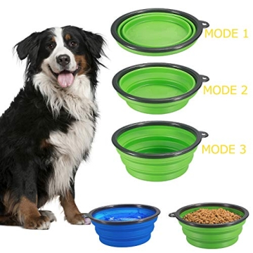 Comsun Collapsible Dog Bowl Set for Easy Travel