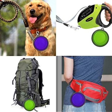 Comsun Collapsible Dog Bowl Set for Easy Travel