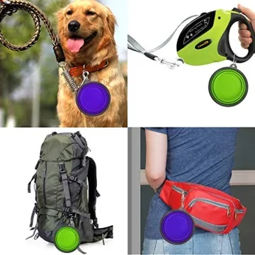 Comsun Collapsible Dog Bowl Set for Easy Travel