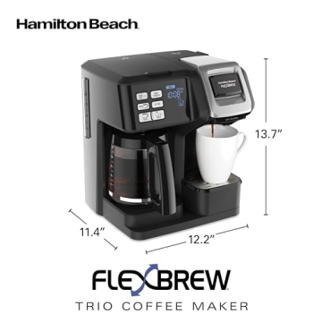 Hamilton Beach FlexBrew Trio 2-Way Coffee Maker 12c Pot