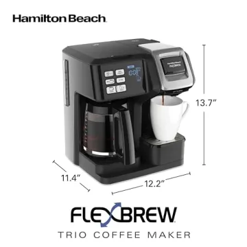 Hamilton Beach FlexBrew Trio 2-Way Coffee Maker 12c Pot