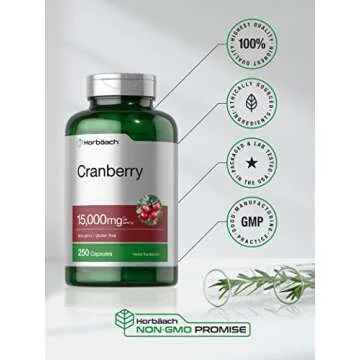 Horbäach Cranberry Pills - 15,000mg Antioxidant Support