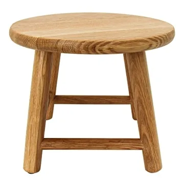 Handcrafted CONSDAN Kids Stool - USA Oak, Low & Sturdy
