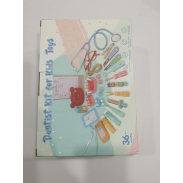 Wooden Dentist & Doctor Kit for Kids - 41 Pieces Set