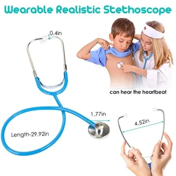 Wooden Dentist & Doctor Kit for Kids - 41 Pieces Set