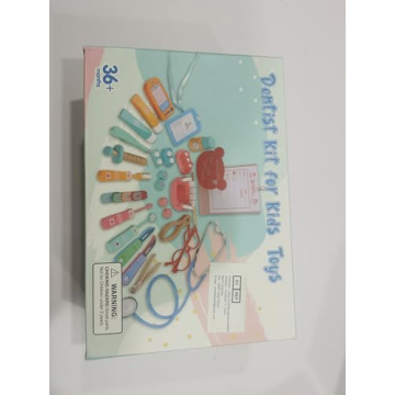 Wooden Dentist & Doctor Kit for Kids - 41 Pieces Set