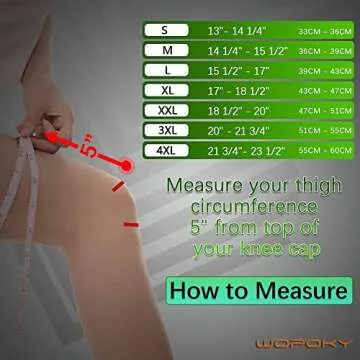 WOPOKY Knee Braces for Knee Pain, Compression Knee Sleeves Support for Weightlifting Running Squatting Basketball Working out, Knee Pain Relief for Meniscus Tear Arthritis (2 Pack)