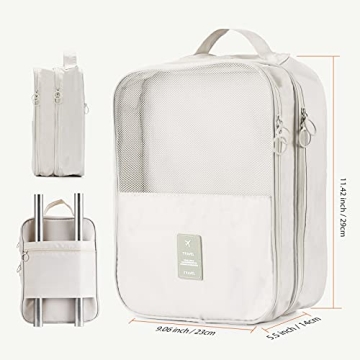 Travel Shoe Bag Holds 3 Pair of Shoes Hezelf Organizer