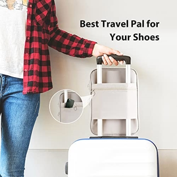 Travel Shoe Bag Holds 3 Pair of Shoes Hezelf Organizer