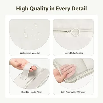 Travel Shoe Bag Holds 3 Pair of Shoes Hezelf Organizer