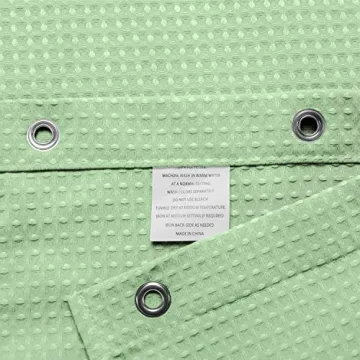 Luxury Waffle Weave Shower Curtain - Barossa Design