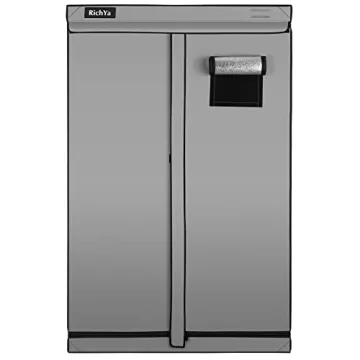 RichYa Grow Tent Plants Tent 600D Oxford Cloth, PE Coating, Reflective Cloth, Painted Iron Pipe with Observation Window and Floor Tray for Indoor Plant Growing (48''x48''x80'')