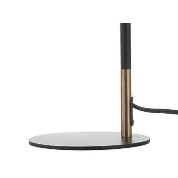 JONATHAN Y JYL6116A Edison 19.25" Metal LED Task Lamp Contemporary for Bedroom, Living Room, Office, College Dorm, Coffee Table, Bookcase, Black/BrassGold