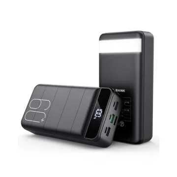 ONLYNEW Portable Charger 32000 mAh Power Bank PD 4.0 & QC 4.0 Fast Charging Technology PD 20W Battery Pack with Flashlight for iPhone, Samsung Galaxy, Google, iPad etc 3