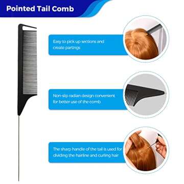 NEWISHTOOL Hair Extension Tools Kit Tape in Plier & Comb Tool, Stainless Steel Sealing Pliers, Flat Surface Hair Extension Tool, Human Hair Extensions Styling Hair Pliers Tool Tape Clamping Pliers Kit