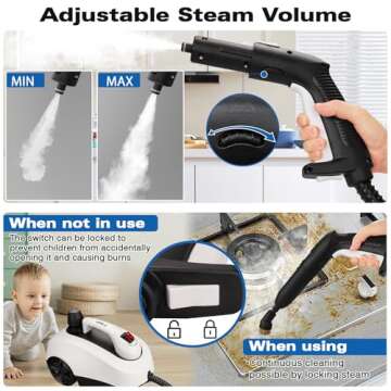 TVD Steam Cleaner with 26 Accessories for Deep Cleaning