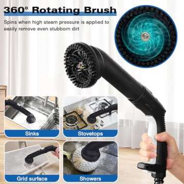 TVD Steam Cleaner with 26 Accessories for Deep Cleaning