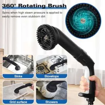 TVD Steam Cleaner with 26 Accessories for Deep Cleaning