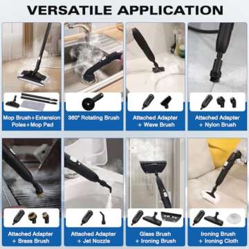 TVD Steam Cleaner with 26 Accessories for Deep Cleaning