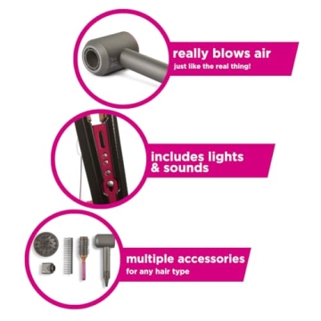 Casdon Dyson Toy Styling Set with Lights and Sounds for Kids