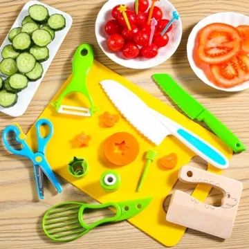 Kids Knife Set for Real Cooking with 46 Pieces
