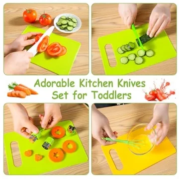 Kids Knife Set for Real Cooking with 46 Pieces
