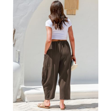 TARSE Women's Linen Wide Leg Pants Comfortable Stylish