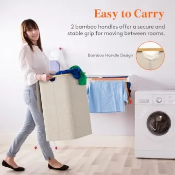 Lifewit 150L Versatile Laundry Basket with Lid and Bags