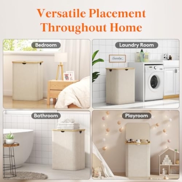 Lifewit 150L Versatile Laundry Basket with Lid and Bags