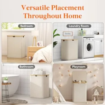 Lifewit 150L Versatile Laundry Basket with Lid and Bags