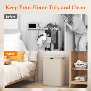 Lifewit 150L Versatile Laundry Basket with Lid and Bags