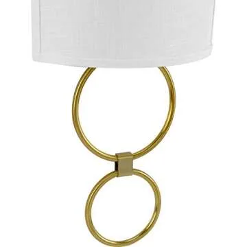 LED Shaded Sconce Collection Brushed Bronze One-Light Circle LED Wall Sconce