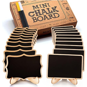 Mini Chalkboard Signs - 20 Pack for Parties and Weddings