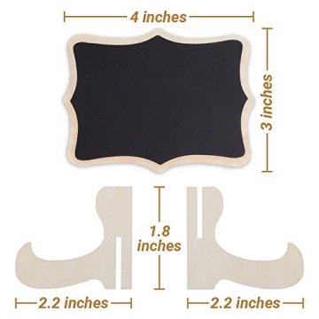 Mini Chalkboard Signs - 20 Pack for Parties and Weddings