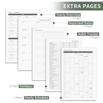 AHGXG Academic Planner 2024-2025, July 2024 - June 2025 Weekly and Monthly Planner 12 Months, 6" X 8.38", Academic Year Calendar Planner with Monthly Tabs, Pocket, Ideal for Office School - Sage Green
