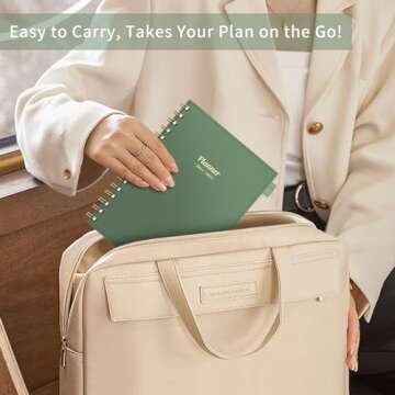 AHGXG Academic Planner 2024-2025, July 2024 - June 2025 Weekly and Monthly Planner 12 Months, 6" X 8.38", Academic Year Calendar Planner with Monthly Tabs, Pocket, Ideal for Office School - Sage Green