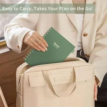 AHGXG Academic Planner 2024-2025, July 2024 - June 2025 Weekly and Monthly Planner 12 Months, 6" X 8.38", Academic Year Calendar Planner with Monthly Tabs, Pocket, Ideal for Office School - Sage Green