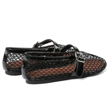 AMINUGAL Mesh Ballet Flats for Women - Stylish & Comfy