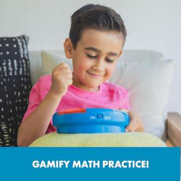 Educational Insights Math Slam Digital Math Game - Educational Games for Kids Ages 5+, Handheld Electronic Math Game for Kids