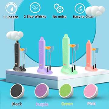 Electric Epoxy Resin Handheld Mixer for Minimizing Bubbles, Stirrer for Resin, Silicone Mixing