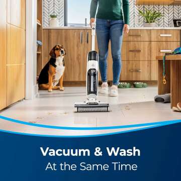 BISSELL TurboClean Cordless Hard Floor Cleaner Mop and Lightweight Wet/Dry Vacuum, 3548