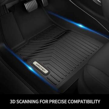 OEDRO All-Weather Floor Mats for 2024-2025 Tesla Model 3