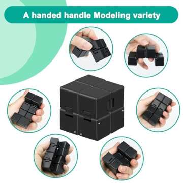 Infinitycube Fidget Toy Stress Relieving Fidgeting Game for Kids and Adults,Cute Pocket-Sized Unique...
