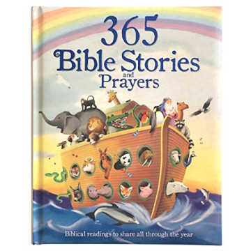 365 Bible Stories and Prayers Padded Treasury - Gift for Easter, Christmas, Communions, Baptism, Bir...