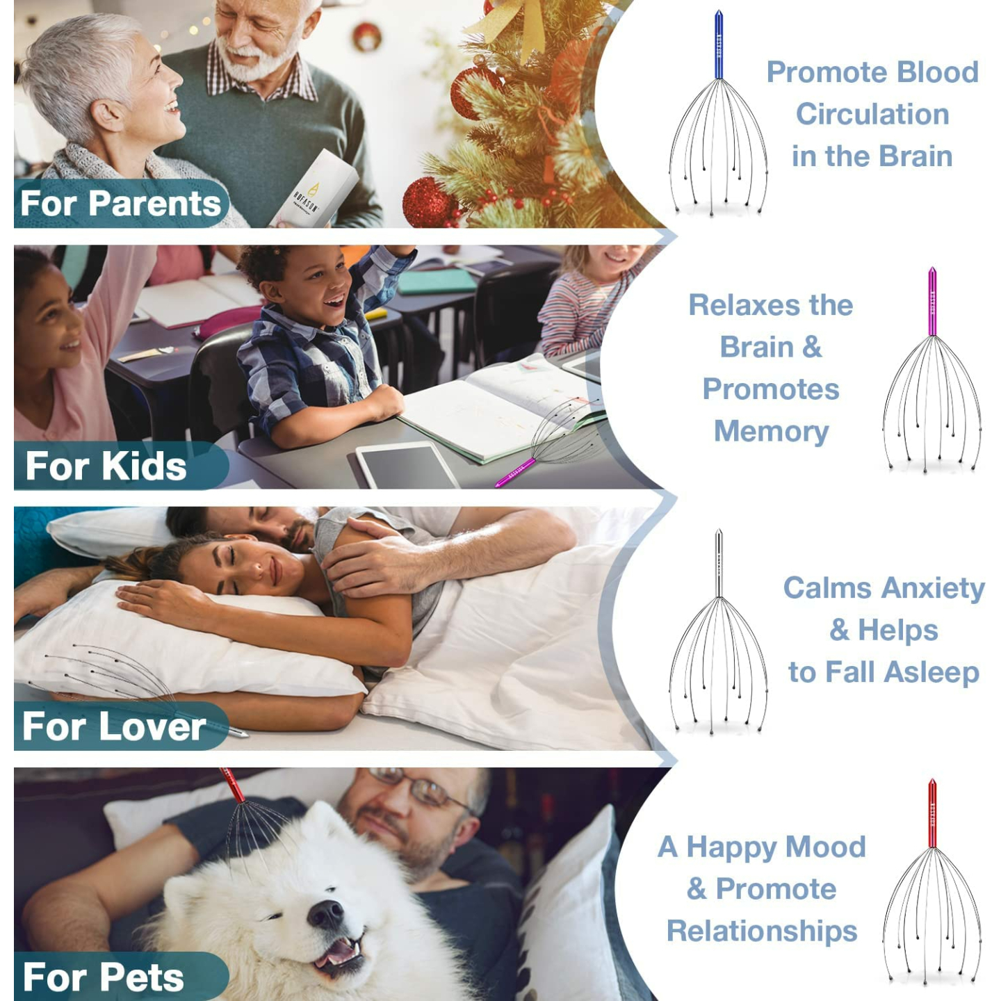 Scalp Massager for Deep Relaxation and Hair Care