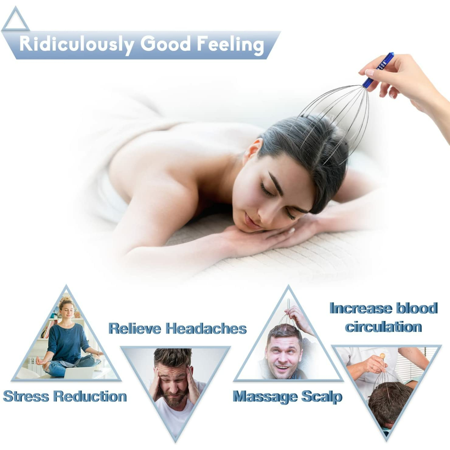 Scalp Massager for Deep Relaxation and Hair Care